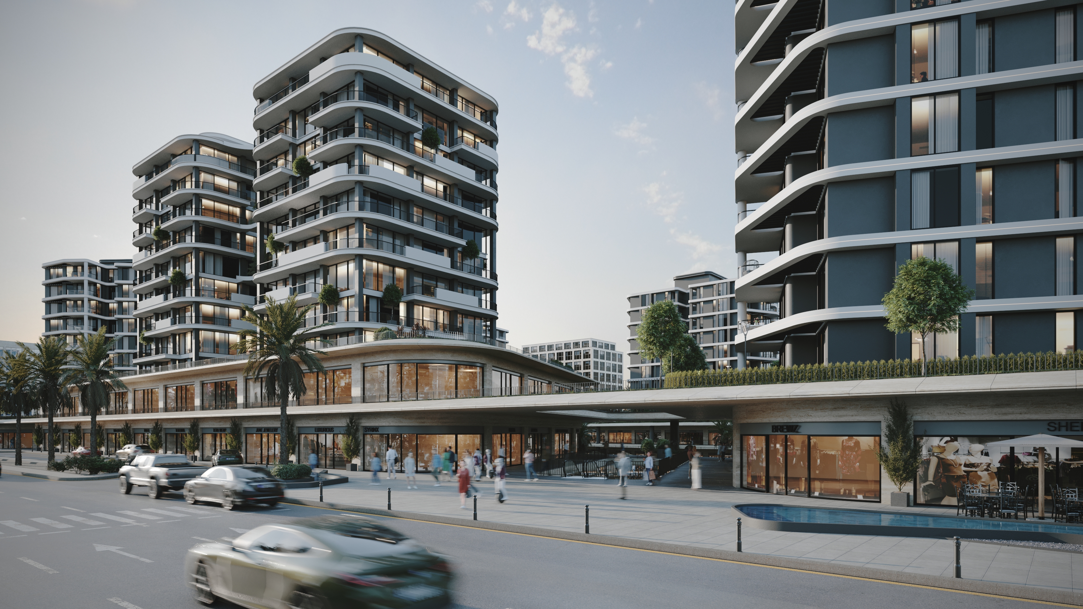 UBB Mersin Merko Konutları - Rezidans & Yaşam Alanı Dış Cephe Render